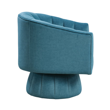 Bristol Dark Teal Swivel Chair - Ornate Home