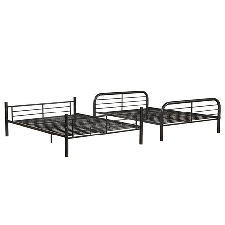 Bristol Gunmetal Bunk Bed (Full/Full) - Ornate Home