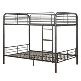 Bristol Gunmetal Bunk Bed (Full/Full) - Ornate Home