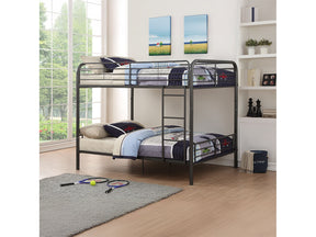 Bristol Gunmetal Bunk Bed (Full/Full) - Ornate Home