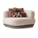 Bristol Point Saddle Brown/Fawn 5-Piece Modular Sectional