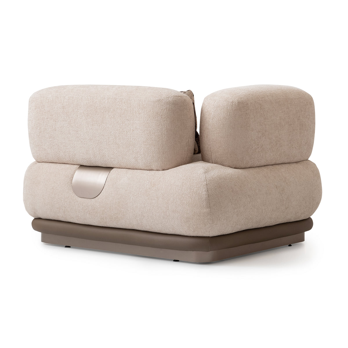 Bristol Point Saddle Brown/Fawn 5-Piece Modular Sectional