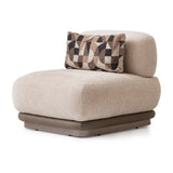 Bristol Point Saddle Brown/Fawn 5-Piece Modular Sectional