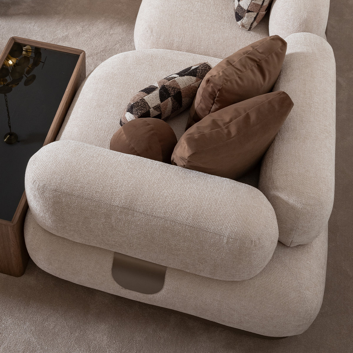 Bristol Point Saddle Brown/Fawn Corner Unit