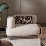 Bristol Point Saddle Brown/Fawn 5-Piece Modular Sectional