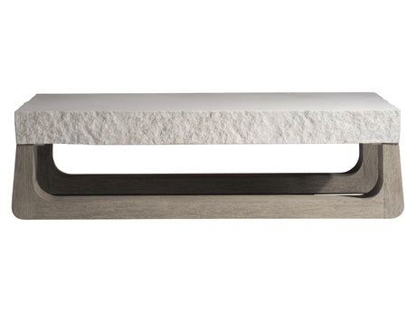 Bristol Sand Grey/Weathered Teak Outdoor Cocktail Table - Ornate Home