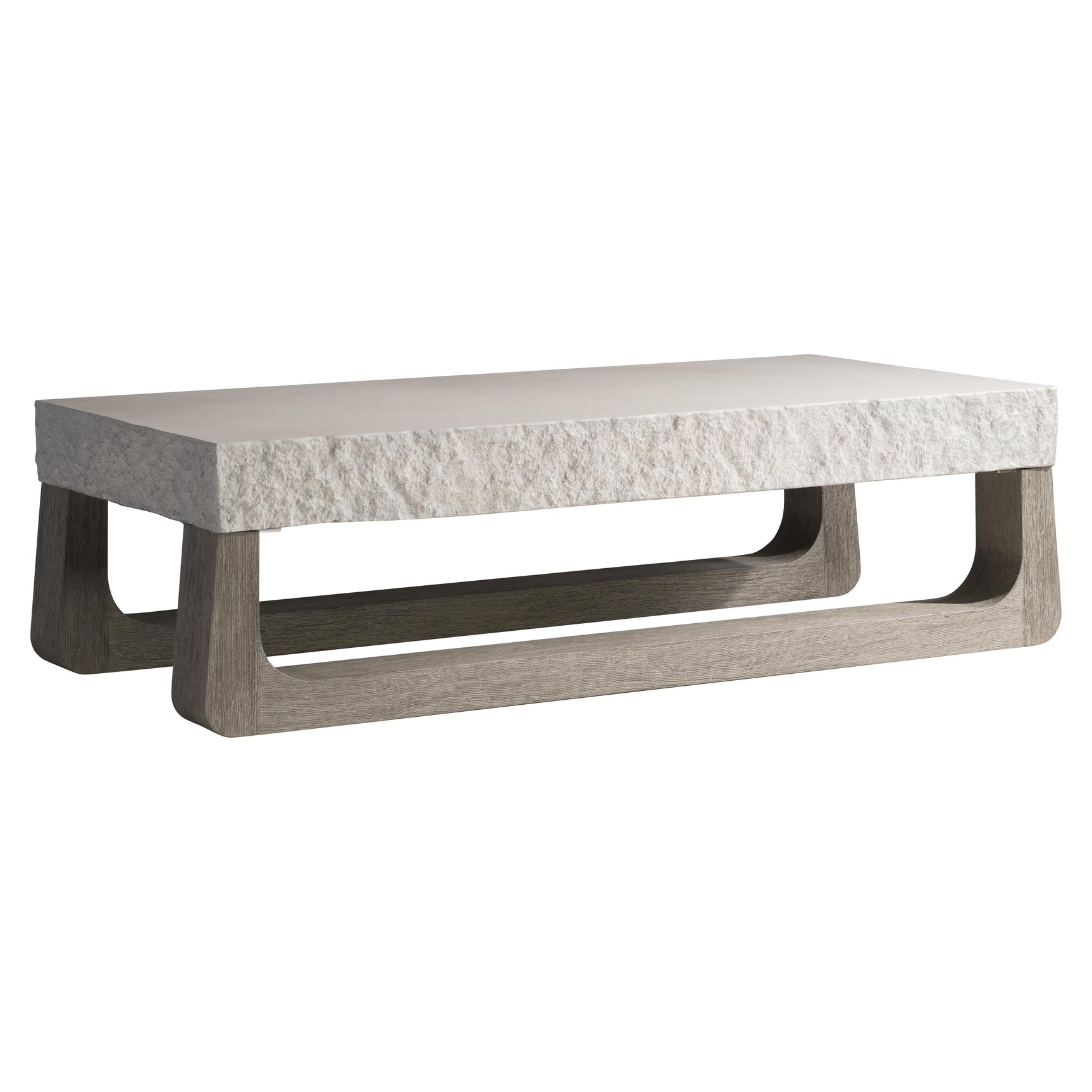 Bristol Sand Grey/Weathered Teak Outdoor Cocktail Table - Ornate Home