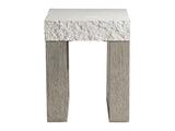 Bristol Sand Grey/Weathered Teak Outdoor Side Table - Ornate Home