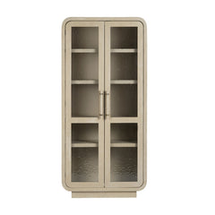 Bristol Tan Curio Cabinet - Ornate Home