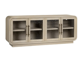 Bristol Tan Four-Door Cabinet - Ornate Home