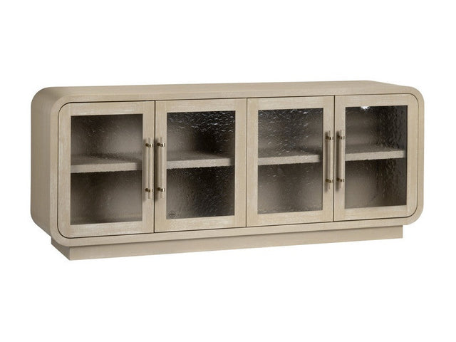 Bristol Tan Four-Door Cabinet - Ornate Home