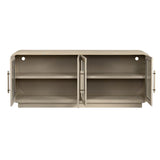 Bristol Tan Four-Door Cabinet - Ornate Home