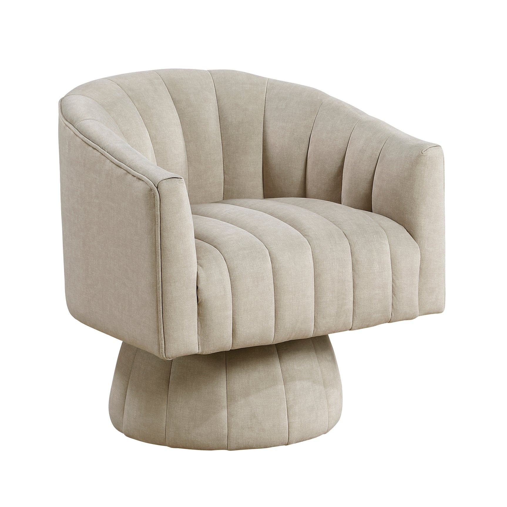 Bristol Taupe Swivel Chair - Ornate Home