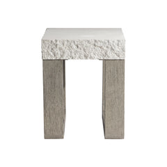 Bristol Weathered Teak Outdoor Side Table - Ornate Home