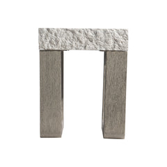 Bristol Weathered Teak Outdoor Side Table - Ornate Home