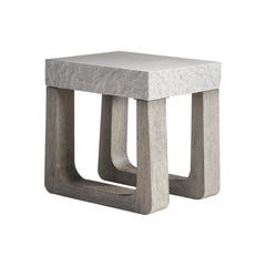 Bristol Weathered Teak Outdoor Side Table - Ornate Home
