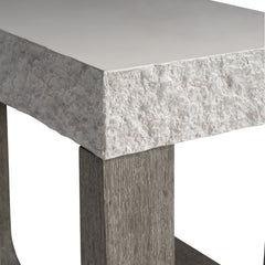 Bristol Weathered Teak Outdoor Side Table - Ornate Home