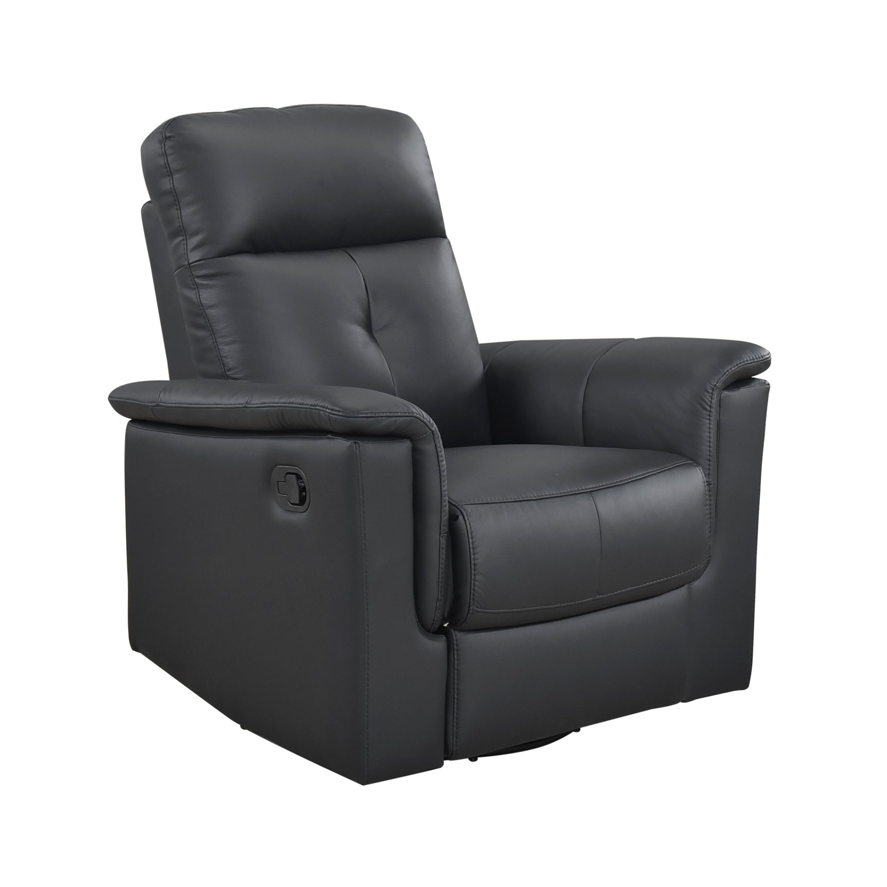 Bristow Black Swivel Glider Reclining Chair - Ornate Home