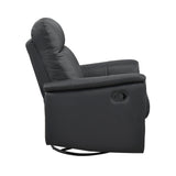 Bristow Black Swivel Glider Reclining Chair - Ornate Home
