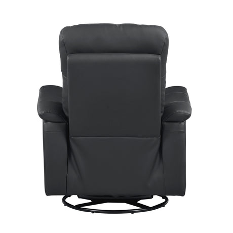 Bristow Black Swivel Glider Reclining Chair - Ornate Home