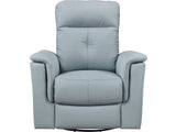 Bristow Blue Swivel Glider Reclining Chair - Ornate Home