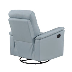 Bristow Blue Swivel Glider Reclining Chair - Ornate Home