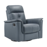 Bristow Gray Swivel Glider Reclining Chair - Ornate Home