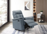 Bristow Gray Swivel Glider Reclining Chair - Ornate Home