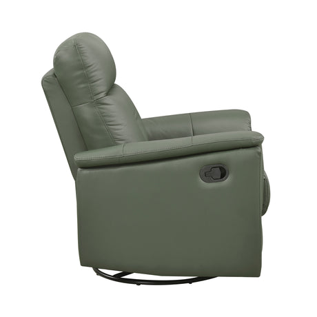 Bristow Green Swivel Glider Reclining Chair - Ornate Home