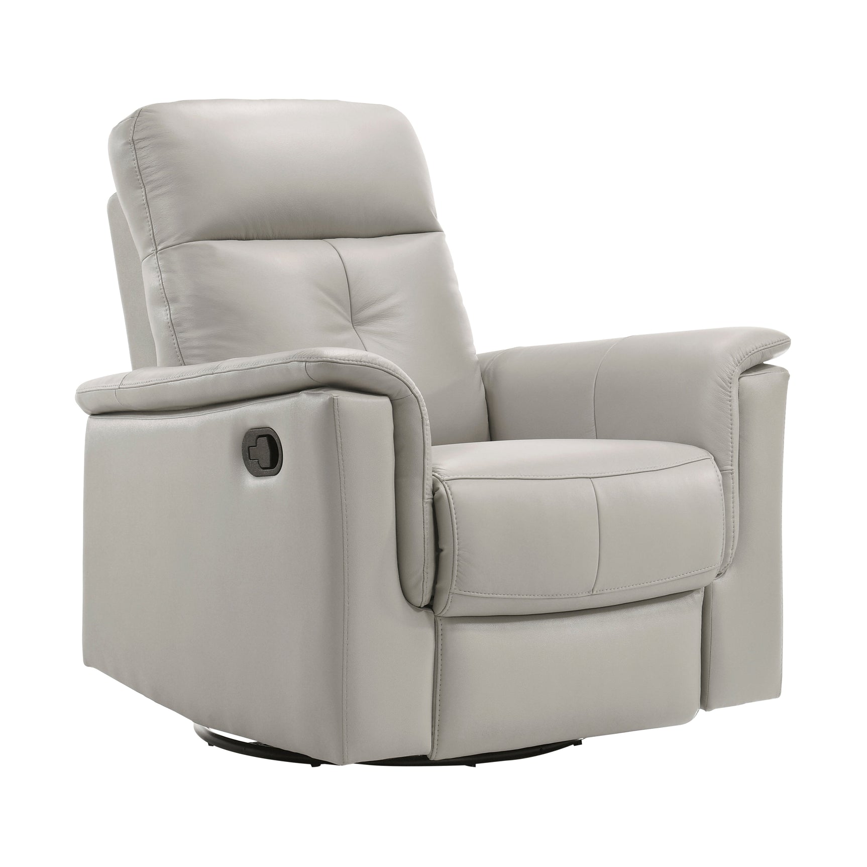 Bristow Silver Swivel Glider Reclining Chair - Ornate Home