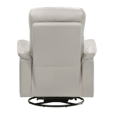 Bristow Silver Swivel Glider Reclining Chair - Ornate Home