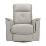 Bristow Silver Swivel Glider Reclining Chair - Ornate Home