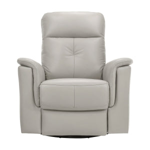 Bristow Silver Swivel Glider Reclining Chair - Ornate Home
