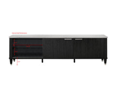 Britany Black TV Stand - Ornate Home