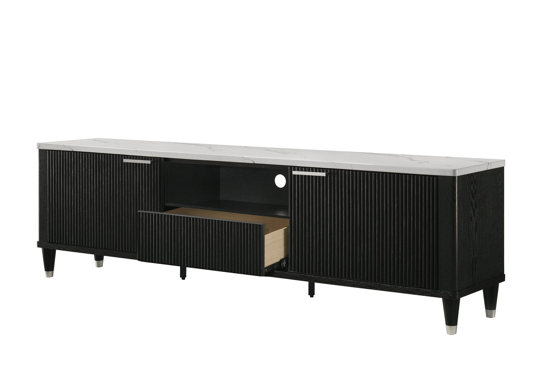 Britany Black TV Stand - Ornate Home
