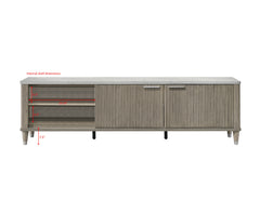 Britany Driftwood TV Stand - Ornate Home