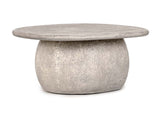 Britney Sand Outdoor Round Coffee Table - Ornate Home
