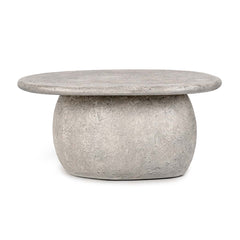 Britney Sand Outdoor Round Coffee Table - Ornate Home