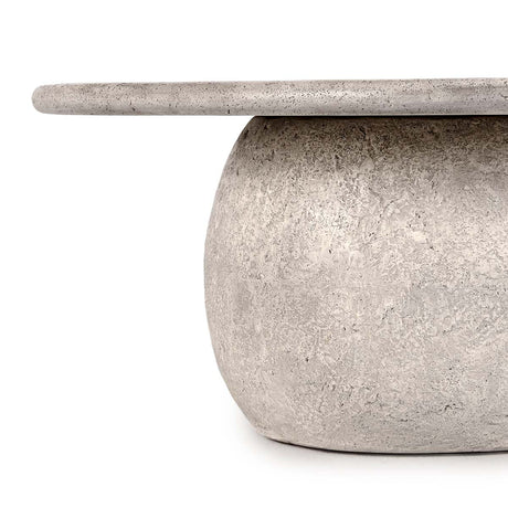 Britney Sand Outdoor Round Coffee Table - Ornate Home