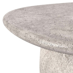 Britney Sand Outdoor Round Coffee Table - Ornate Home
