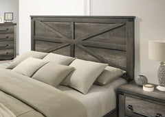 Britonale Gray Eastern King Bed - Ornate Home