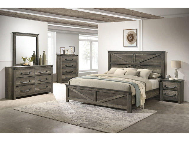 Britonale Gray Queen 4 Piece Bedroom Set - Ornate Home