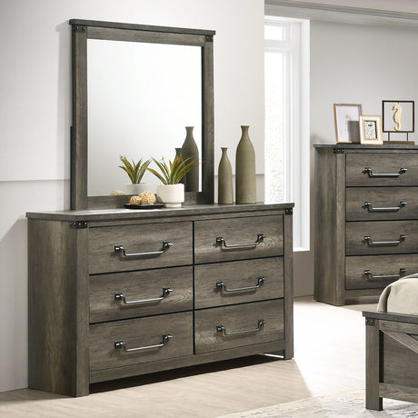 Britonale Gray Queen 5 Piece Bedroom Set w/Chest - Ornate Home