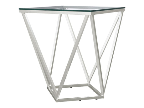 Brittania Nickel End Table - Ornate Home