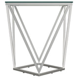Brittania Nickel End Table - Ornate Home