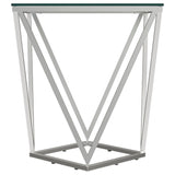 Brittania Nickel End Table - Ornate Home