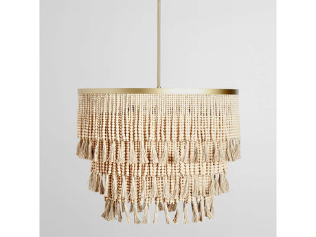 Brittany Natural Beaded Chandelier - Ornate Home