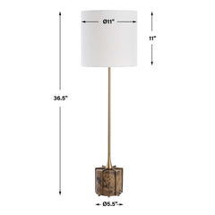 Britwell Brown/Brass  Buffet Lamp - Ornate Home