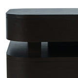 Brix Espresso Rectangular Cocktail Table w/Casters - Ornate Home