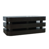 Brix Espresso Rectangular Cocktail Table w/Casters - Ornate Home